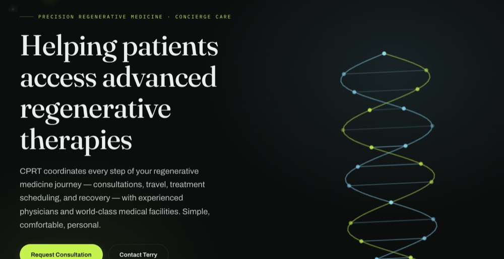 Clinic website demo homepage